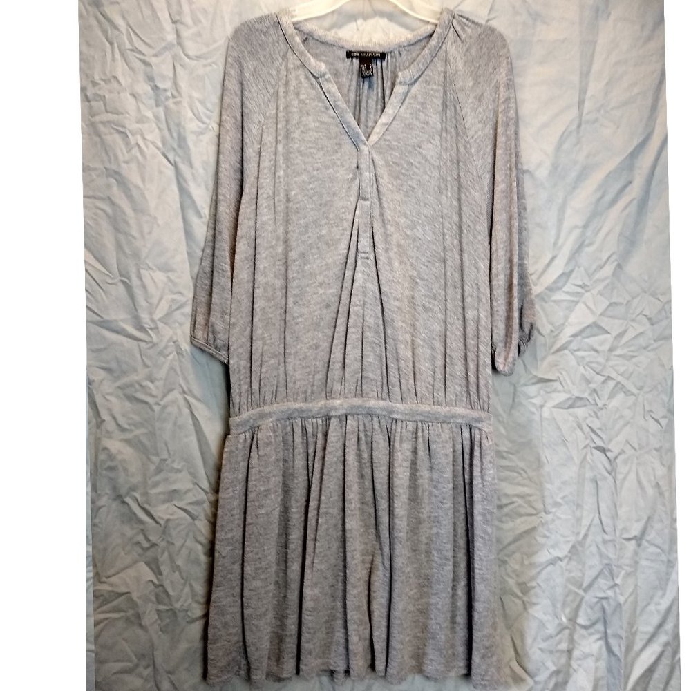 MNG grey drop waist sweater dress size 6